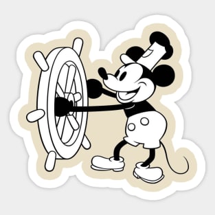 Mickey Mouse Steamboat Willie Sticker